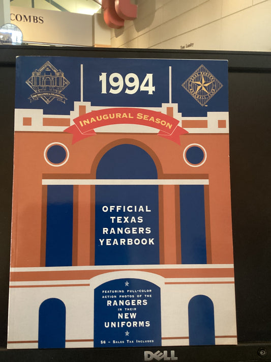 1994 Inaugural Season Texas Ranger Yearbook